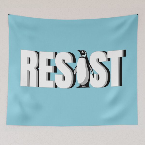 Item preview, Resist Penguin Activism Design designed and sold by Colorfulman.