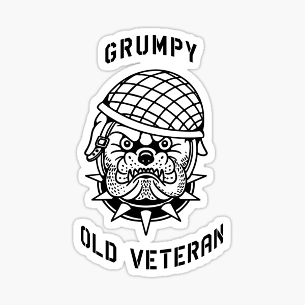 Item preview, Grumpy Old Veteran designed and sold by haArtBook.