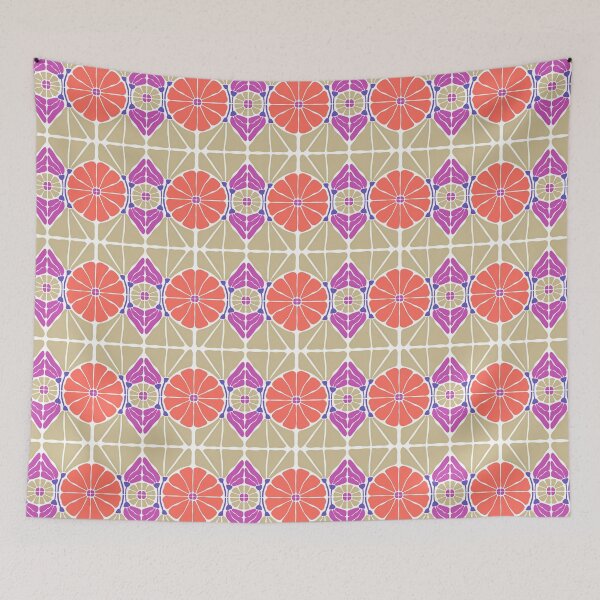 Item preview, Groovy bloom inspired by Matisse floral pattern design designed and sold by Clara Fruggeri.