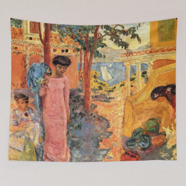 Item preview, Girl with Parrot   1910   by Pierre Bonnard  designed and sold by ShelbyMCCCay.