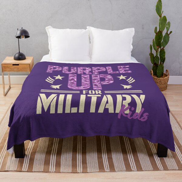 Item preview, Purple Up For Military Kids Military Child Month Plane designed and sold by GregArtShop.