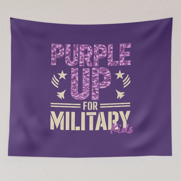 Item preview, Purple Up For Military Kids Military Child Month Plane designed and sold by GregArtShop.