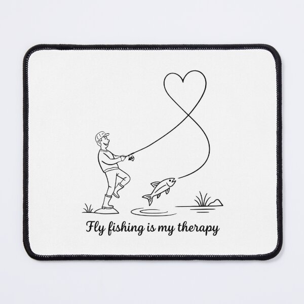 Item preview, Heart of Fly Fishing – Nature-Inspired Design for Passionate Anglers & Outdoor Lovers designed and sold by TeeVinci.
