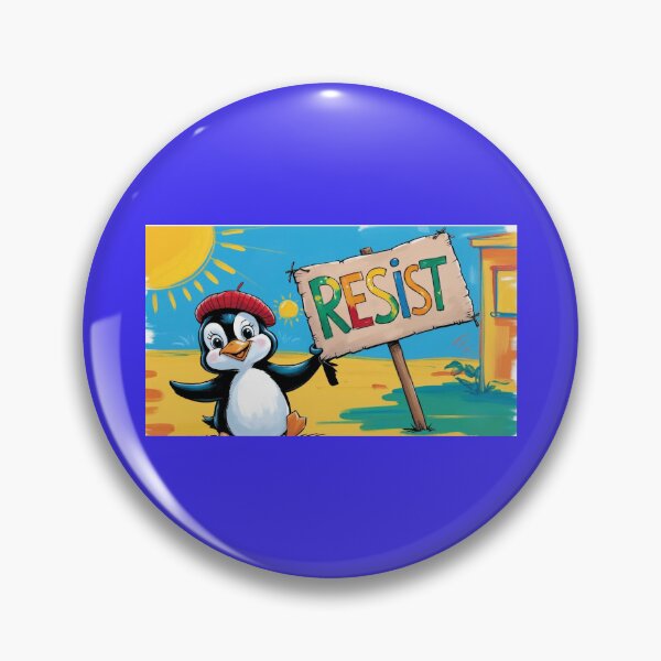 Item preview, Penguin Resist Penguins Against Trump designed and sold by CourtesyGone.