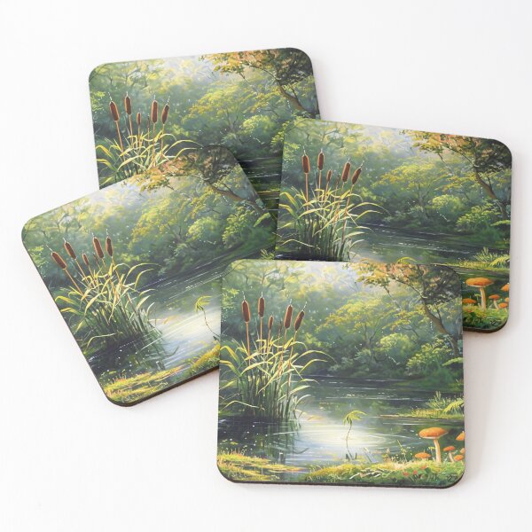 Item preview, Serene Pond in the Forest designed and sold by M-Y-A-R-T-.