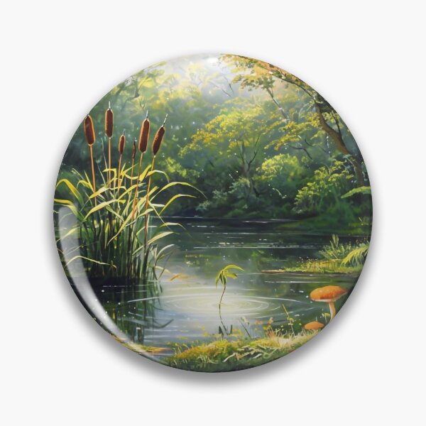 Item preview, Serene Pond in the Forest designed and sold by M-Y-A-R-T-.
