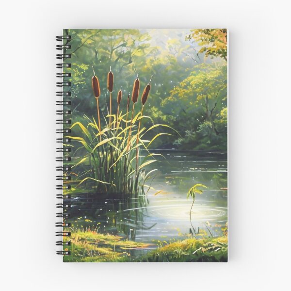 Item preview, Serene Pond in the Forest designed and sold by m-y-A-I-A-R-T-.