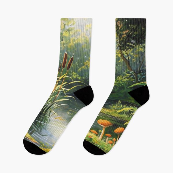 Item preview, Serene Pond in the Forest designed and sold by M-Y-A-R-T-.