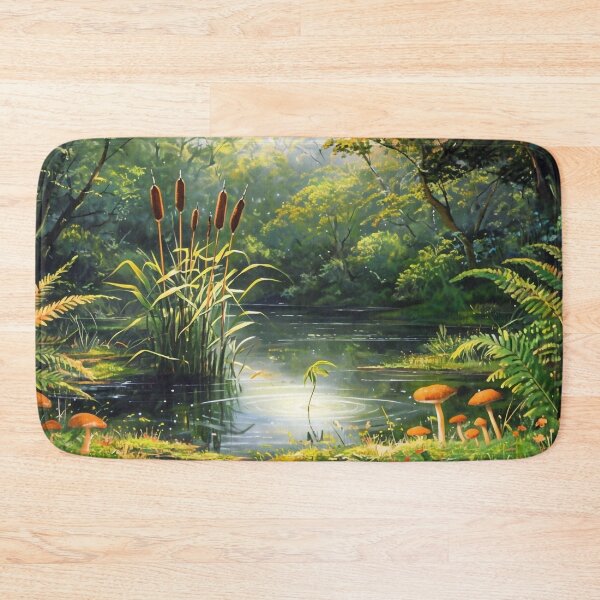 Item preview, Serene Pond in the Forest designed and sold by M-Y-A-R-T-.