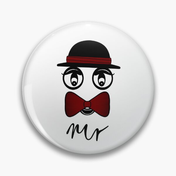 Item preview, Retro-style character: Black hat & red bow tie designed and sold by moonlyfaith.