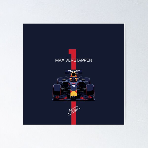 Item preview, Verstappen F1 Victory Art - F1 Driver & Car Graphic | Racing Number & Signature Style designed and sold by Studio F1Grid.