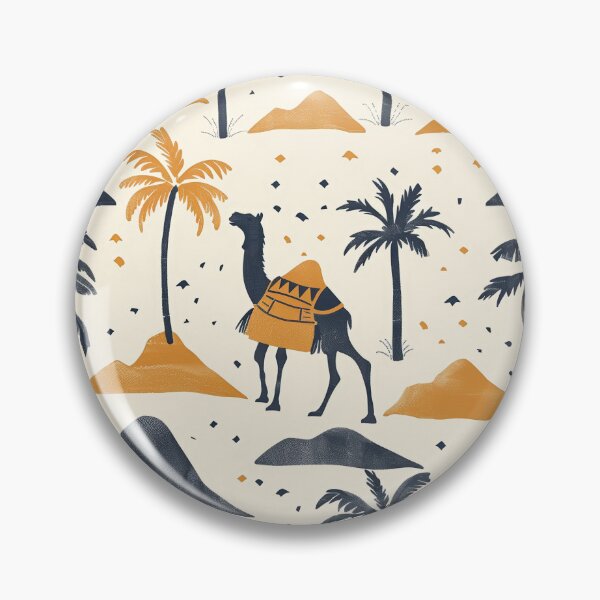Item preview, sahara, camels and palm trees designed and sold by PoppyLaneStudio.