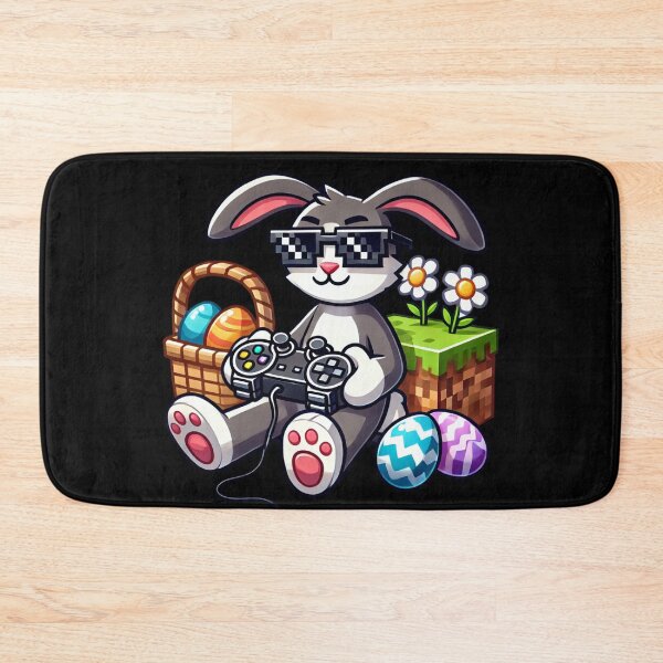 Item preview, Gamer Easter Bunny – Funny Pixel Art Easter Rabbit with Eggs designed and sold by Aredbox.