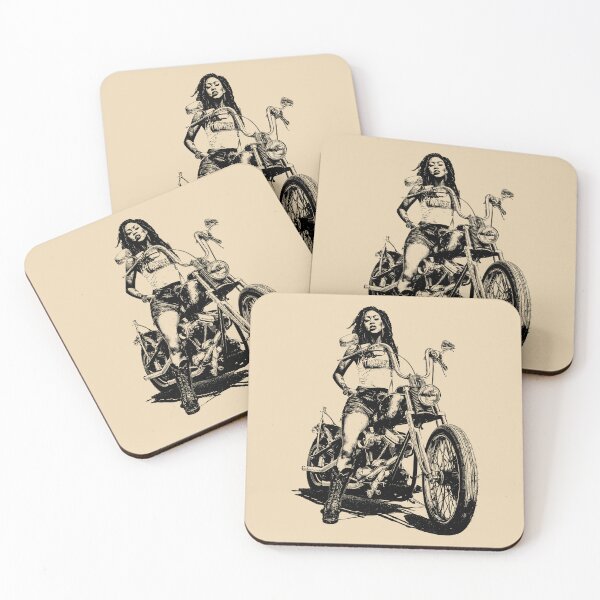 Item preview, Girls and Bikes – Ink Series designed and sold by SteadyRolling.