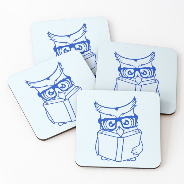 Item preview, Owl nerd geek book reading bird owl glasses funny designed and sold by shirt-o-mat.