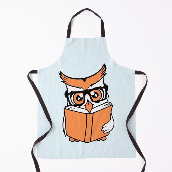 Item preview, Owl nerd geek book reading bird owl glasses funny designed and sold by shirt-o-mat.