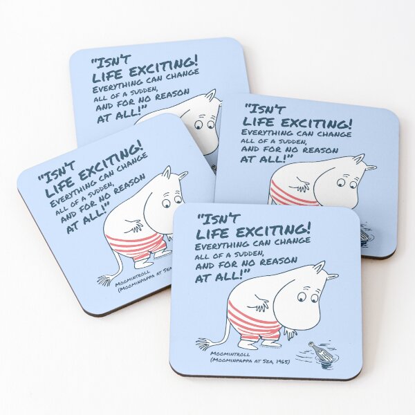 Item preview, Moomin Life Exciting Moominpappa At Sea Moomintroll Quote designed and sold by MoominStore.