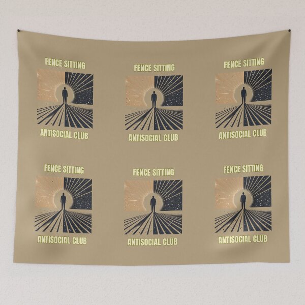 Item preview, Fence Sitting Antisocial Club  designed and sold by TrendsLook.