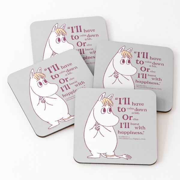 Item preview, Moomin Happiness Moominsummer Madness Snorkmaiden Quote designed and sold by MoominStore.