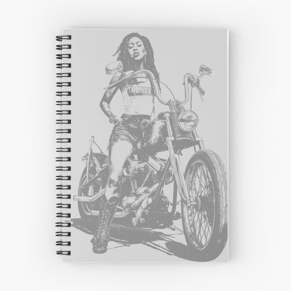 Item preview, Girls and Bikes – Ink Series Grey Version designed and sold by SteadyRolling.