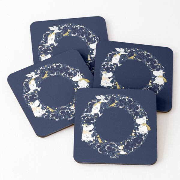 Item preview, Moomin Moomintroll Snorkmaiden & Co Winter Wreath designed and sold by MoominStore.