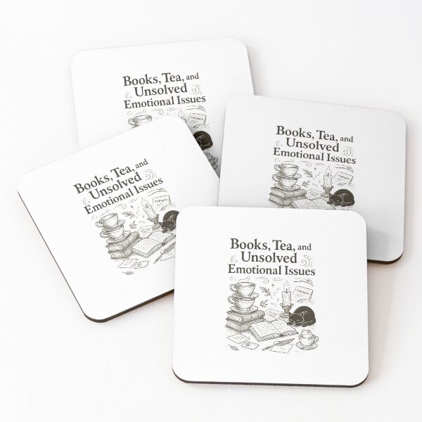 Item preview, Books, Tea, and Unsolved Emotional Issues – Dark Academia Cozy Chaos Design designed and sold by Designeerguy.