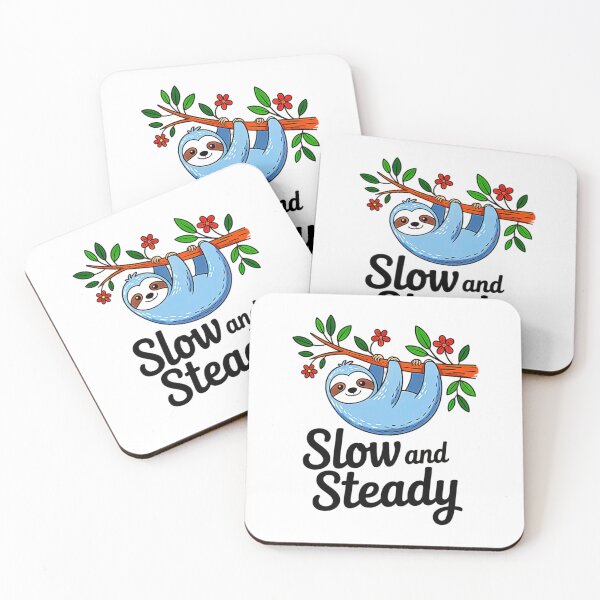 Item preview, Slow And Steady Baby Blue Sloth designed and sold by SteezeeStore.