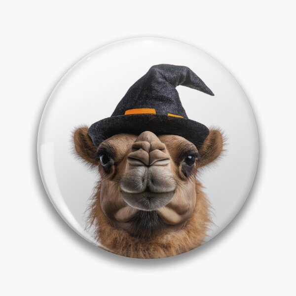 Item preview, Camel Wearing Halloween Witch Hat designed and sold by LazyOwlStore.