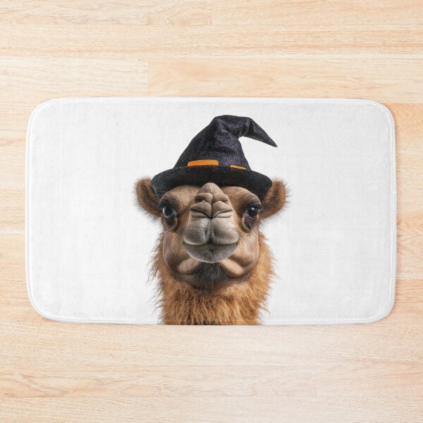 Item preview, Camel Wearing Halloween Witch Hat designed and sold by LazyOwlStore.
