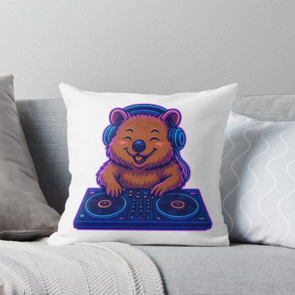 Item preview, Quokka Beats – Neon DJ Vibes designed and sold by welovequokkas.