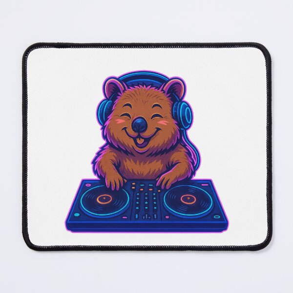 Item preview, Quokka Beats – Neon DJ Vibes designed and sold by welovequokkas.