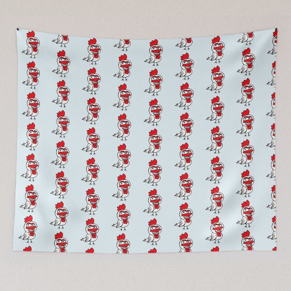 Item preview, Chicken Bird Chick Cockerel Grin Funny Fun Happy designed and sold by shirt-o-mat.