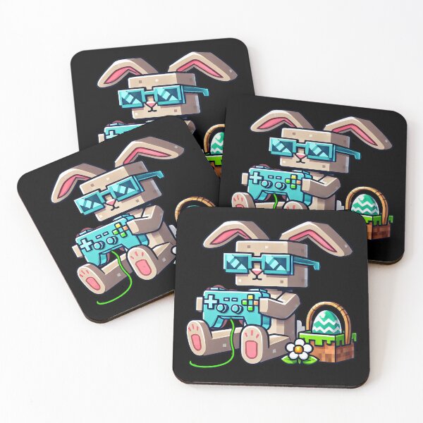 Item preview, Gamer Easter Bunny – Funny Pixel Art Easter Rabbit with Eggs designed and sold by Aredbox.