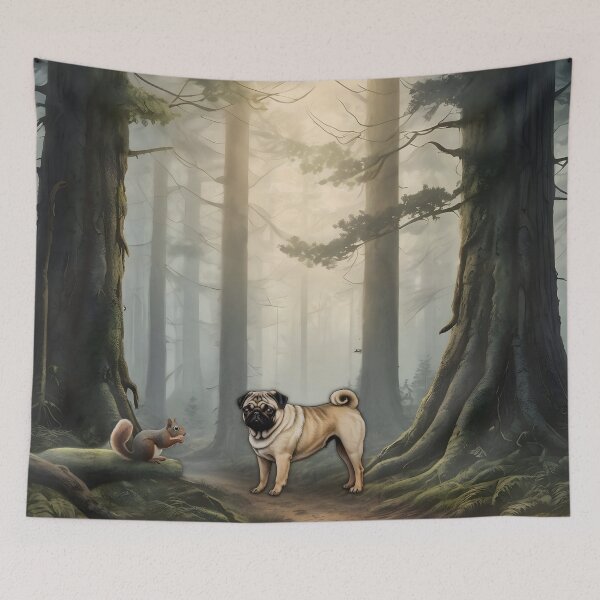 Item preview, Pug Forest Friend designed and sold by NikkiBear67.