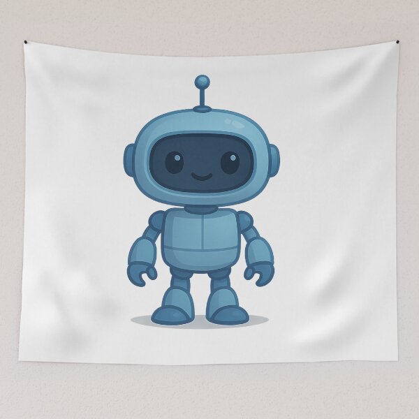 Item preview, Friendly Glowbot designed and sold by Orca Chuckle Studios.