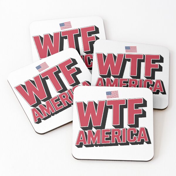 Item preview, WTF America red designed and sold by IdeaTree.