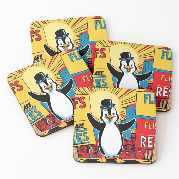Item preview, Protest with the penguins Tariffs Are Taxes Save the Penguins designed and sold by CourtesyGone.