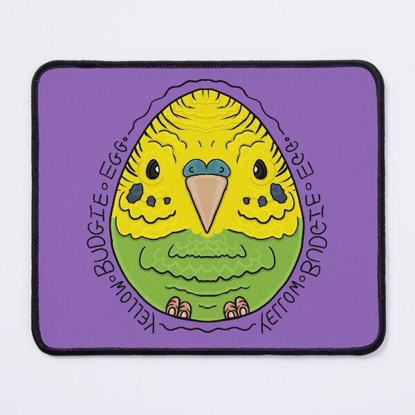 Item preview, Yellow & Green Budgie Egg designed and sold by Squawkable.