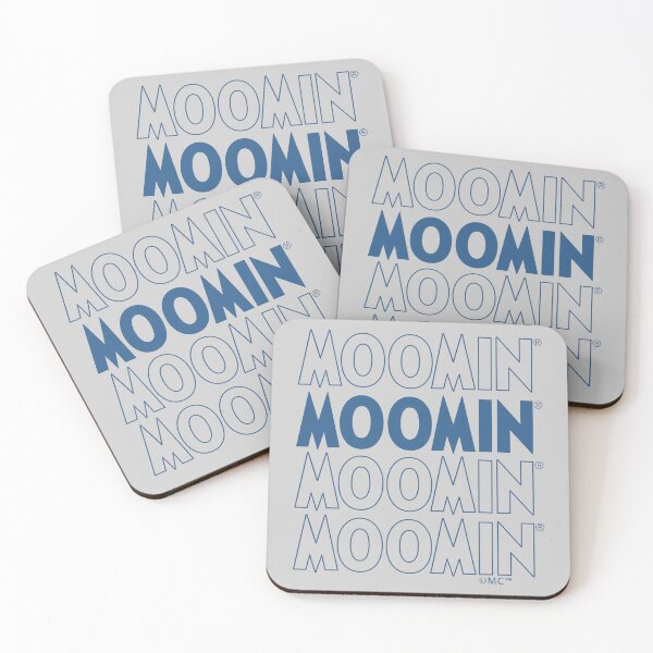 Artikelvorschau, Mumins, blaue Textkaskade entworfen und verkauft von MoominStore.