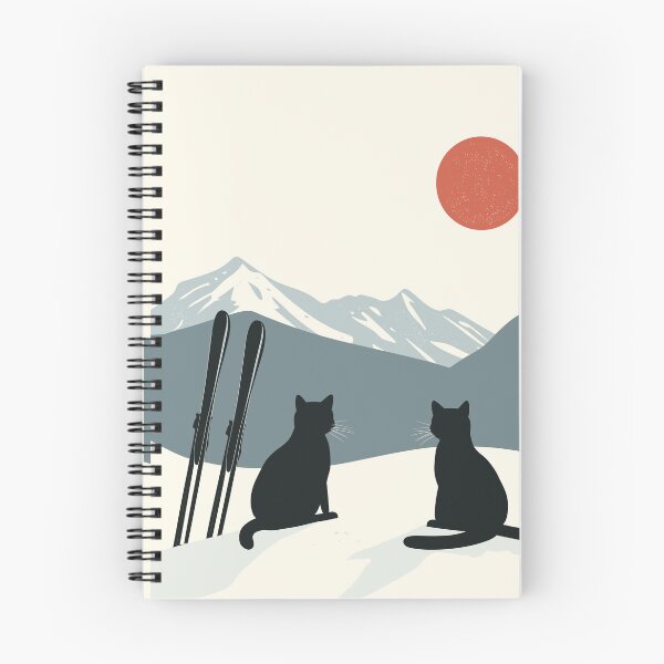 Item preview, Cats Snow Winter Ski designed and sold by MidCenturyStore.