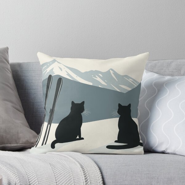 Item preview, Cats Snow Winter Ski designed and sold by MidCenturyStore.