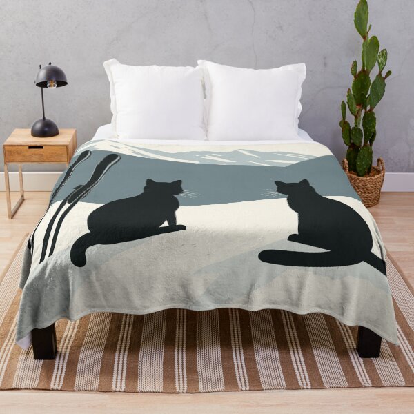 Item preview, Cats Snow Winter Ski designed and sold by MidCenturyStore.