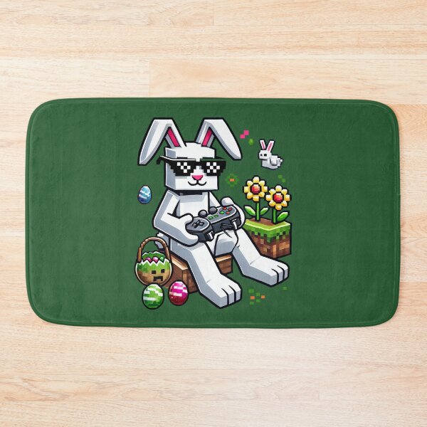 Item preview, Gamer Easter Bunny – Funny Pixel Art Easter Rabbit with Eggs designed and sold by Aredbox.