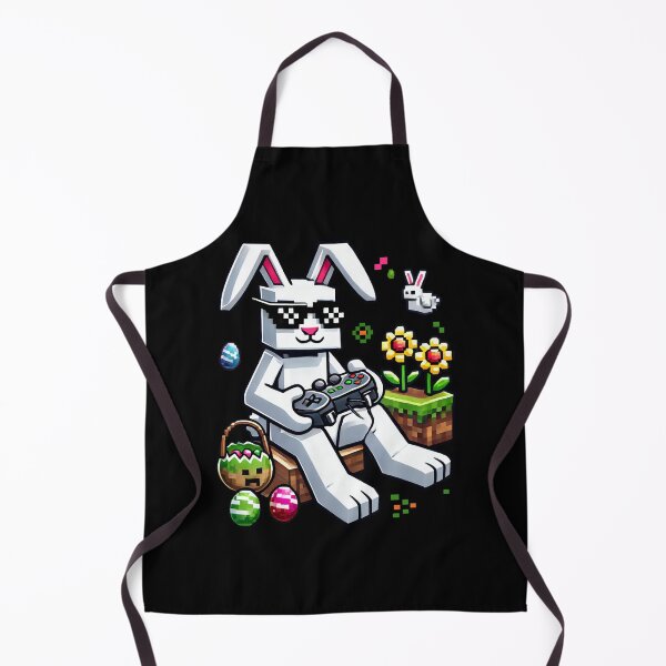 Item preview, Gamer Easter Bunny – Funny Pixel Art Easter Rabbit with Eggs designed and sold by Aredbox.