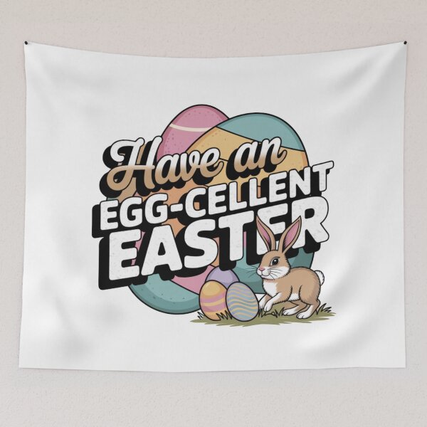 Item preview, Have an Egg-cellent Easter | Retro Vintage Bunny & Eggs T-Shirt | 70s & 80s Pastel Grunge Aesthetic designed and sold by bannzy.