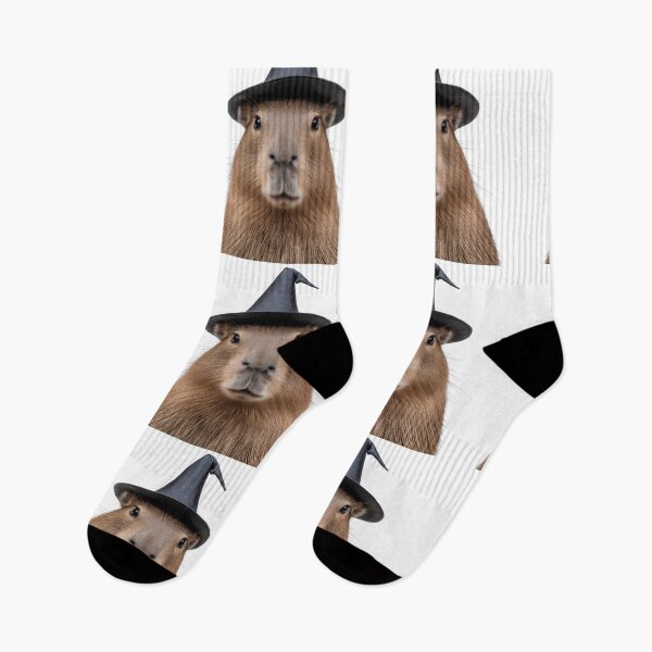 Item preview, Capybara Wearing Halloween Witch Hat designed and sold by LazyOwlStore.