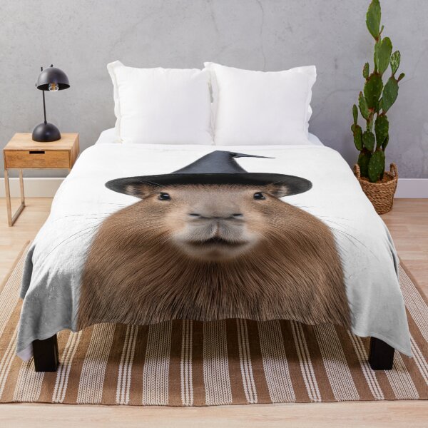 Item preview, Capybara Wearing Halloween Witch Hat designed and sold by LazyOwlStore.