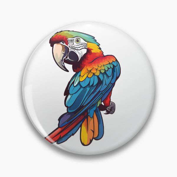 Item preview, parrot designed and sold by Stickermagician.