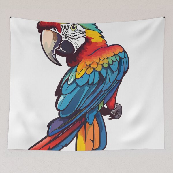 Item preview, parrot designed and sold by Stickermagician.