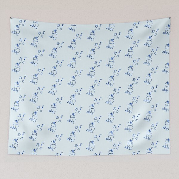 Item preview, Music notes singing bird sparrow sings chirps fun designed and sold by shirt-o-mat.